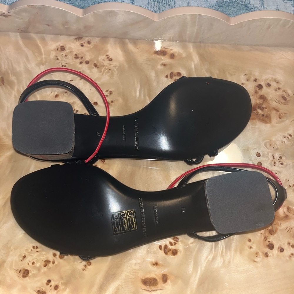 Burberry Black and Red Sandals - Picture 6 of 6
